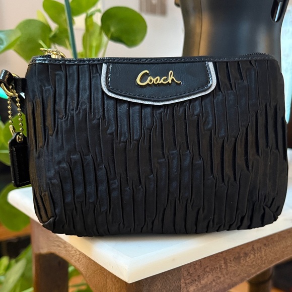 Coach Ashley Gathered Satin Wristlet - Picture 3 of 5